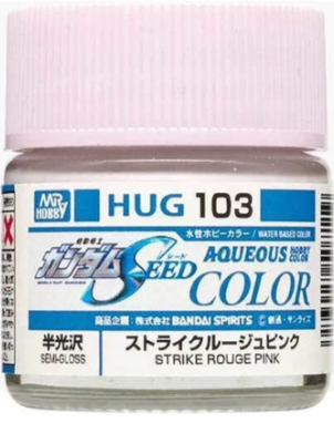 Mr. Color Aqueous HUG103 Gundam SEED Strike Rouge Pink Semi-Gloss (10ml)
