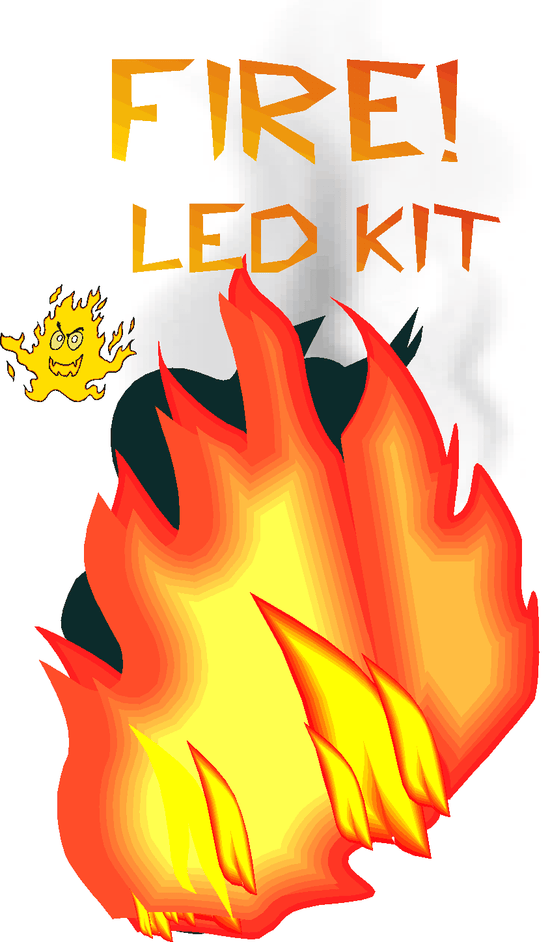 Fire LED Kit - Size: (5mm)