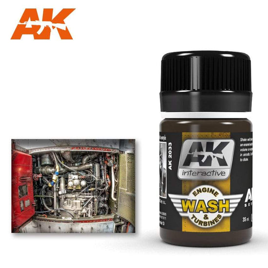 AK Interactive Wash For Aircraft Engine