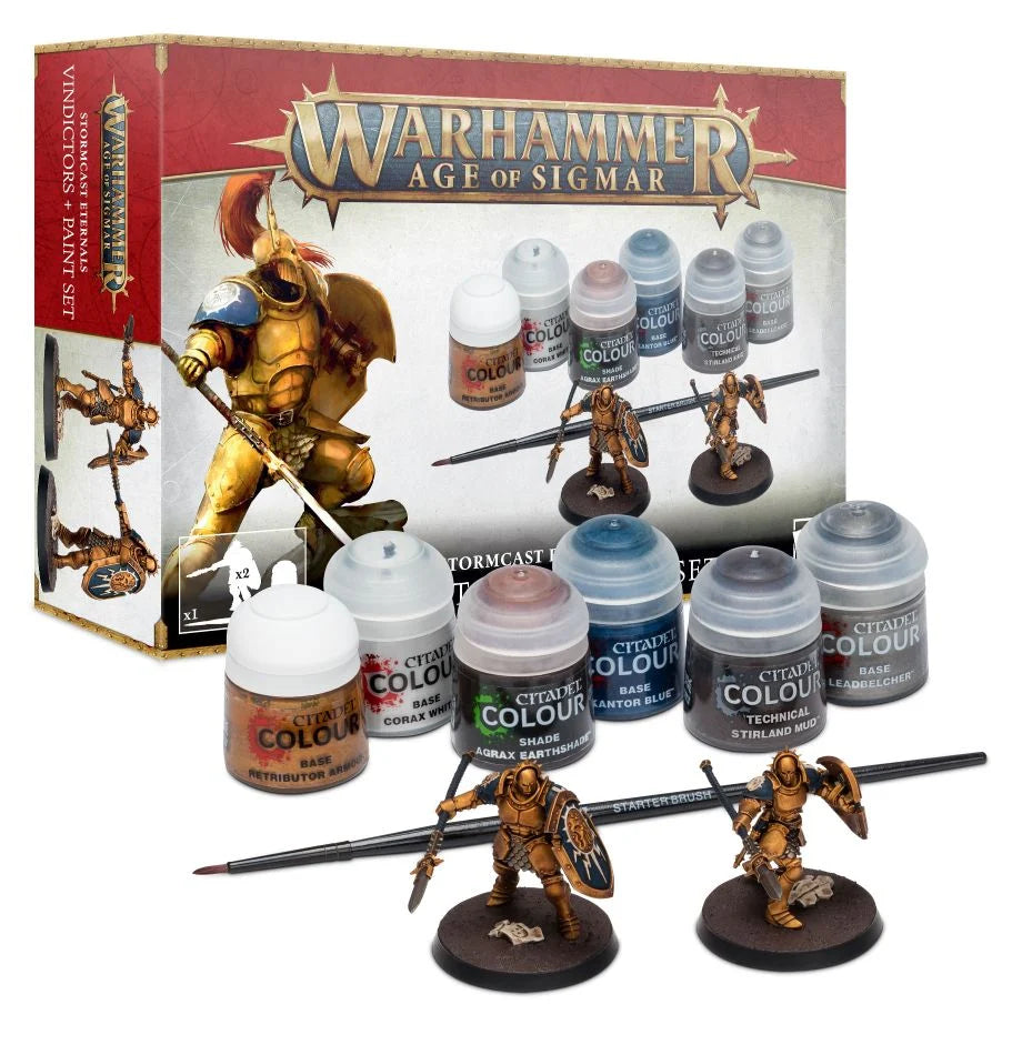 SET PITTURA VINDICTORS PAINT SET Warhammer Age of Sigmar Stormcast