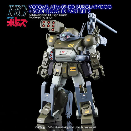 G-REWORK - HG VOTOMS Burglarydog + EX Part Set 2 (WATER DECAL)