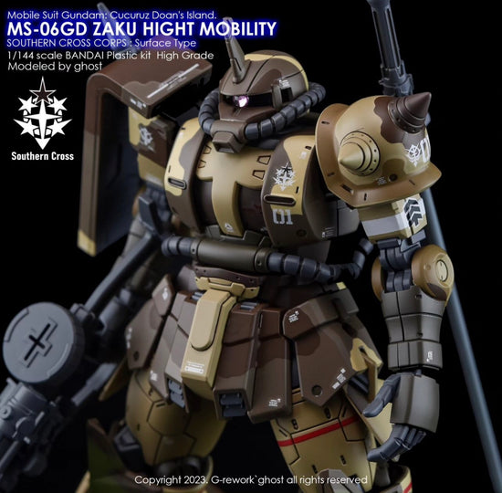 G-REWORK - [HG] MS-06GD Zaku High Mobility Ground Type (Water Decal)