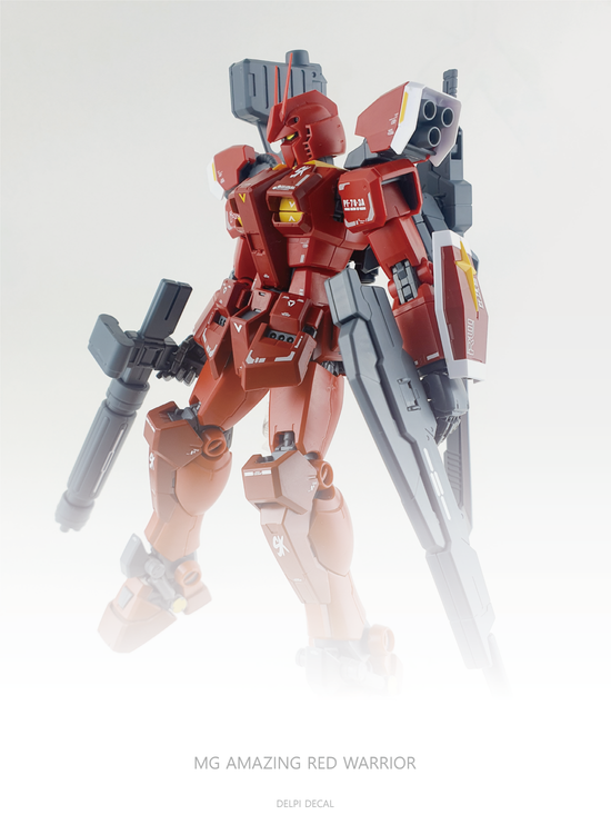 MG AMAZING RED WARRIOR WATER DECAL