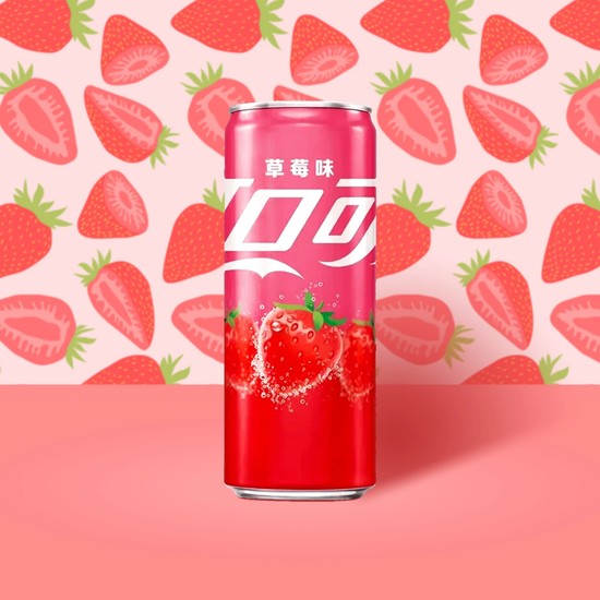 Coca-Cola Modern Can Strawberry Flavor 330ml