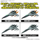 MECHA COLLECTION DX SPACE BATTLESHIP YAMATO 3199 TYPE 1 SPACE FIGHTER ATTACK CRAFT COSMO TIGER II (SINGLE SEATER/SINGLE SEATER) (2 MACHINE SET)