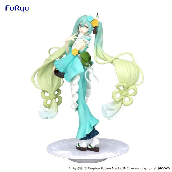 Vocaloid Hatsune Miku Matcha Green Tea Parfait Mint Ver. Exceed Creative Figure