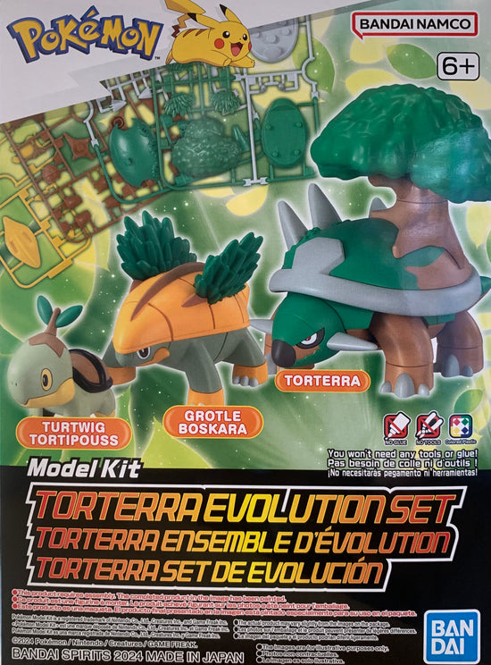 Pokemon Torterra Evolution Set Model Kit