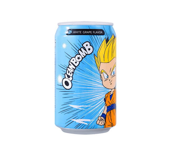 Ocean Bomb Dragon Ball Future Trunks Sparkling Water, White Grape Flavor 330 ml