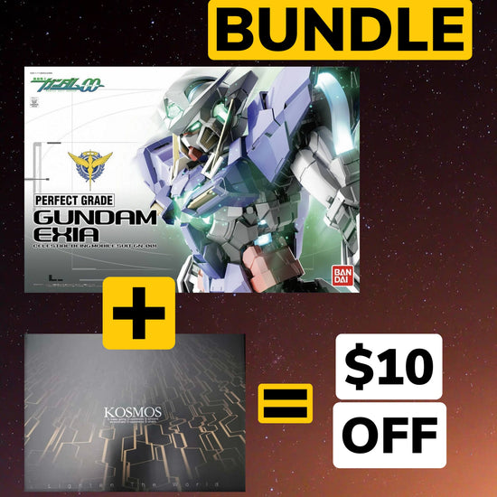 BUNDLE PG Gundam Exia + Kosmos LED Unit