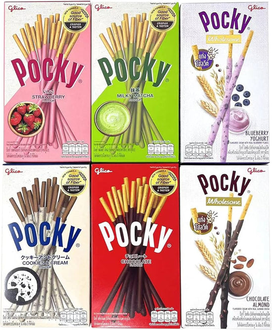 Pocky Biscuit Stick 6 flavors options Coated Biscuit Sticks 70g X 10ct