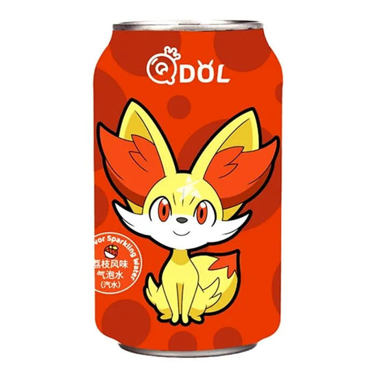 QDOL POKEMON FENNEKIN LYCHEE FLAVOUR SPARKLING WATER (330ML)