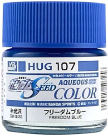 Mr. Hobby Aqueous HUG107 Gundam SEED Freedom Blue Semi-Gloss 10ml