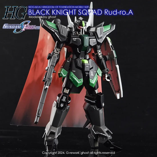 G-REWORK - [HG] [SEED] Black Knight Squad Rud-ro .A (Water Decal)