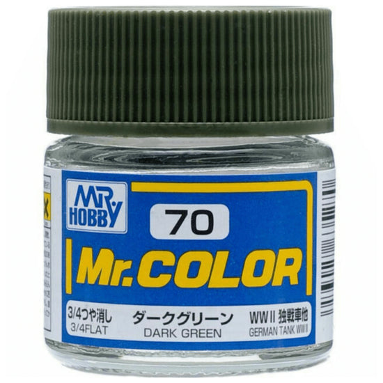 C70 75% Flat Dark Green Mr. Color 10ml Bottle