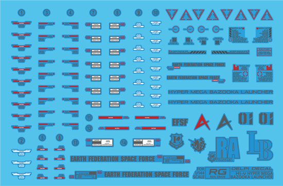 Real Grade Hyper Mega Bazooka Launcher (Water Decal) (Multiple Options)