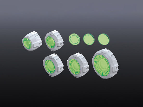 Builders Parts Non-Scale MS Sight Lens Green 01