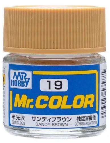 C19 Semi Gloss Sandy Brown Mr. Color 10ml Bottle