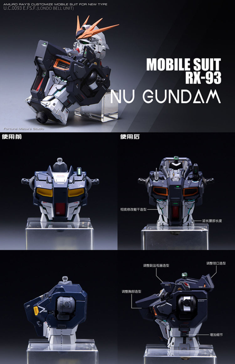 Fortune Meow's 1/100 RX93 Nu Gundam ver.KA Resin Conversion Kit