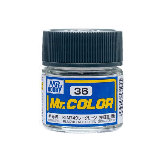 Mr. Color Semi-Gloss RLM74 Gray Green (10ml)