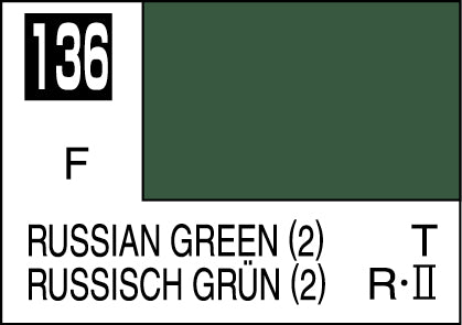 C136 Flat Russian Green (2) (10ml)