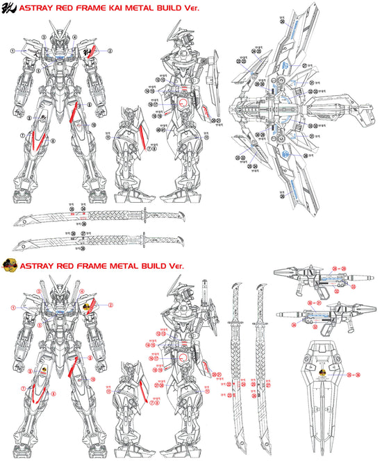 MG Astray Red Frame (MB Style) (Water Decal)