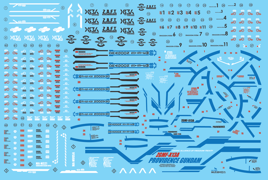 MG Providence (Water Decal) (Blue)