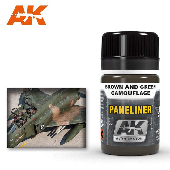 AK Interactive Paneliner For Brown And Green Camouflage