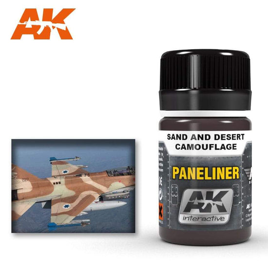 AK Interactive Paneliner For Sand And Desert Camouflage