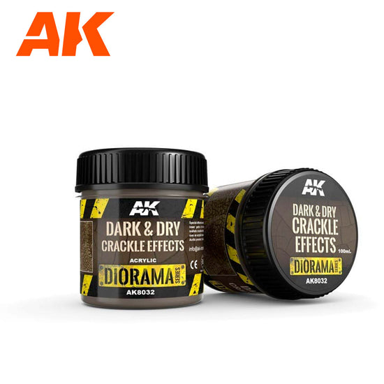 AKI Diorama Effects - Dark & Dry Crackle Effects 100ml