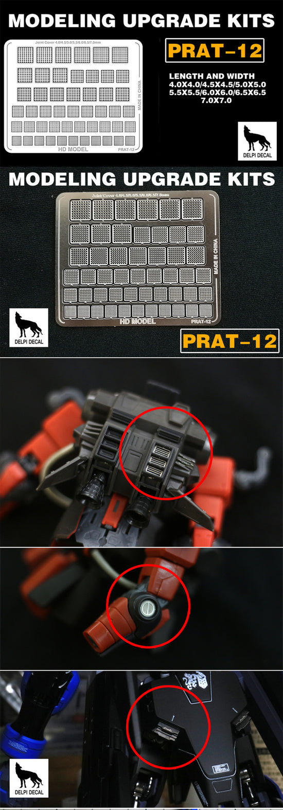 ETCHING PARTS (One of 18 kinds)OPTION: PRAT-12