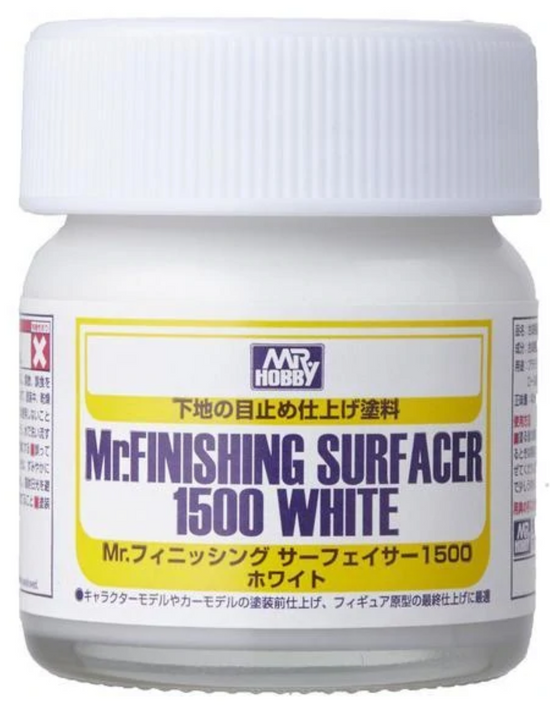 Mr. Finishing Surfacer 1500 White (Bottle Type) (40ml)