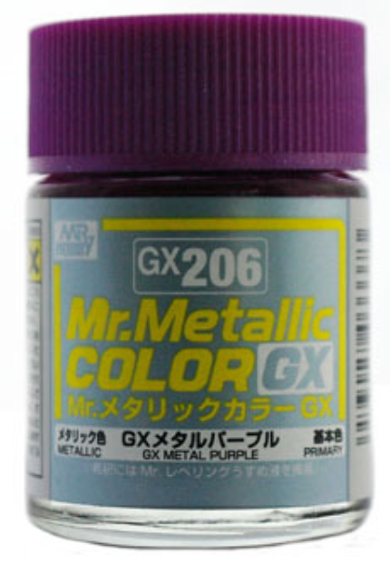 Mr. Metallic Color GX - Metallic GX Metal Bloody Red Primary (GX215)  Plastic Model Kit Paint