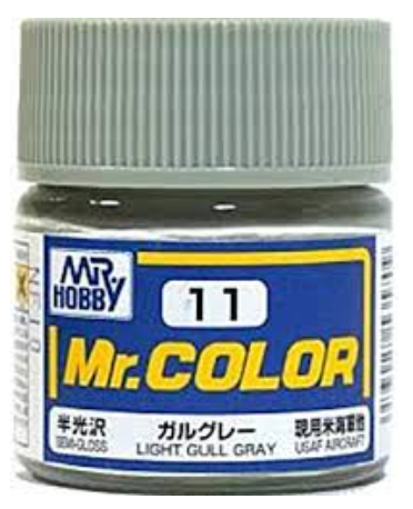 Mr. Color Semi-Gloss Light Gull Gray (10ml)