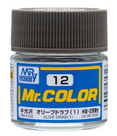 Mr. Color Semi-Gloss Olive Drab (10ml)