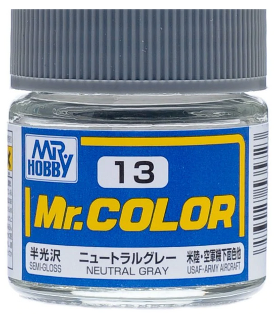 Mr. Color Semi-Gloss Neutral Gray (10ml)