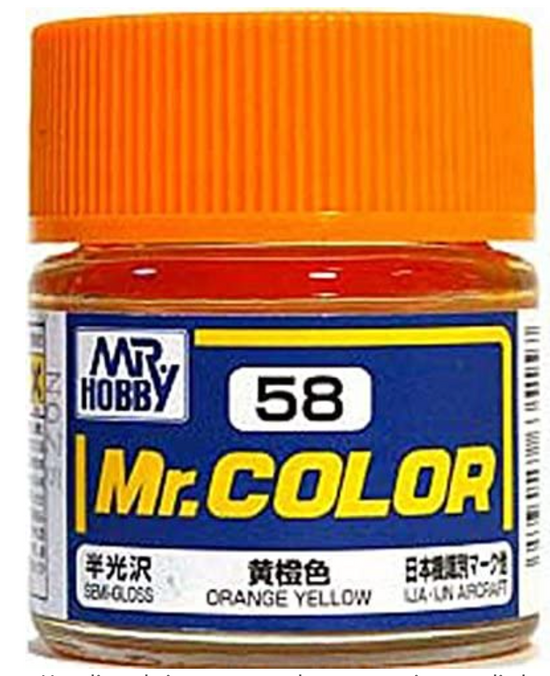 Mr. Color Semi Gloss Orange Yellow 10ml - C58