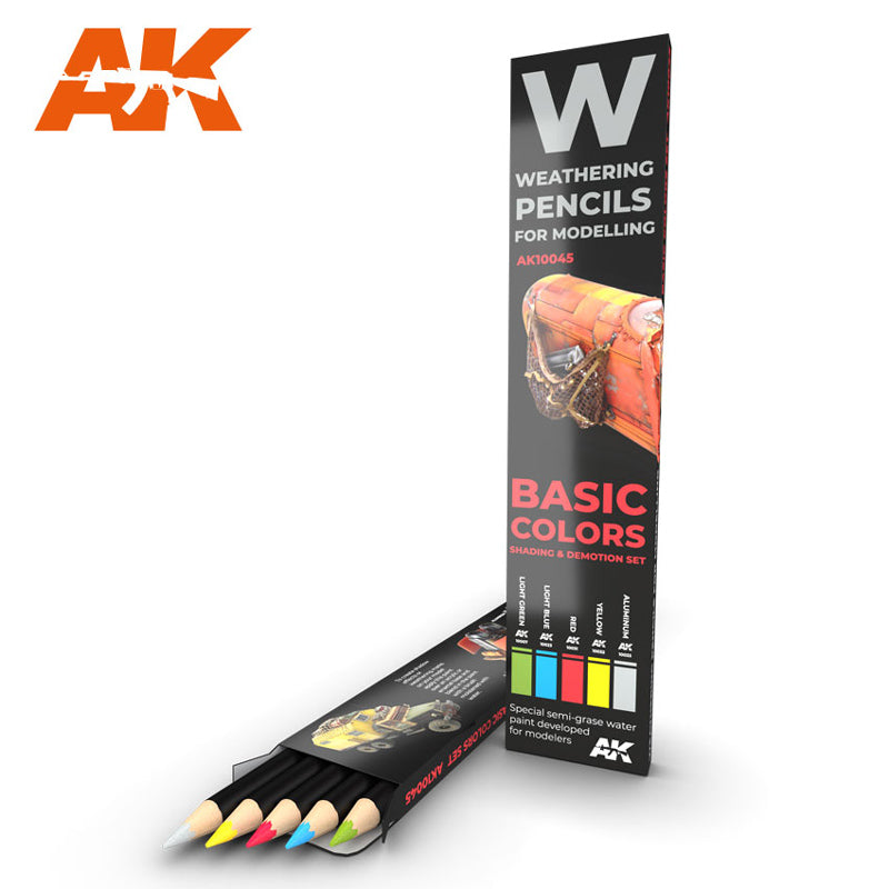 AK Weathering Pencils Effects Sets (5 Colors)