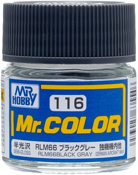 Mr. Color Semi-Gloss RLM66 Black Gray (10ml)