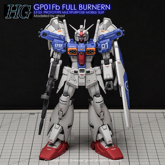 G-REWORK - [HG] Gundam GP01Fb  Full Burnern (Water Decal)