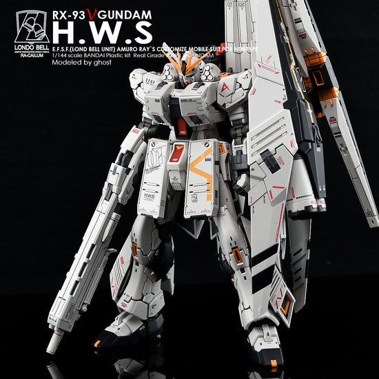 G-REWORK - [RG] RX-93 Nu Gundam H.W.S (Heavy Weapon System) (Water Decal)