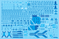 MG PHENEX HOLOGRAM BLUE + WHITE WATER DECAL