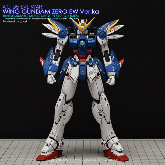 G-REWORK - [MG] Wing Zero EW Ver.Ka (Water Decal)