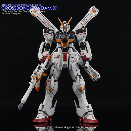 G-REWORK - [RG] Crossbone Gundam X1 (Water Decal)