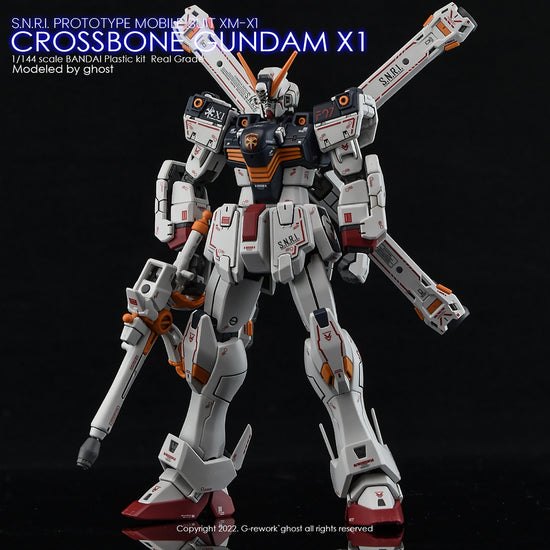 G-REWORK - [RG] Crossbone Gundam X1 (Water Decal)