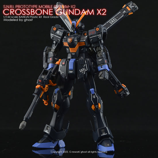 G-REWORK - [RG] Crossbone Gundam X2 (Water Decal)