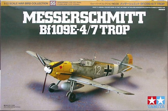 TAMIYA Bf-109E-4/7 Messerschmitt 1:72
