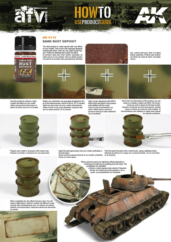 AK Dark Rust Crusted Deposits Enamel Paint