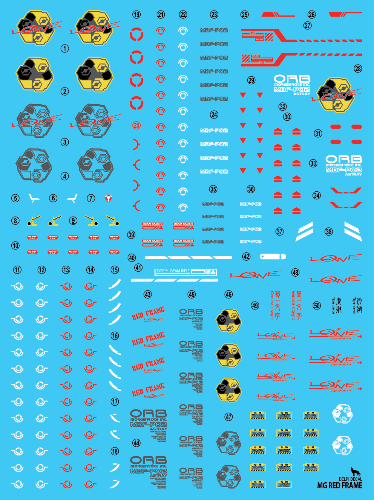 MG Astray Red Frame (Water Decal)
