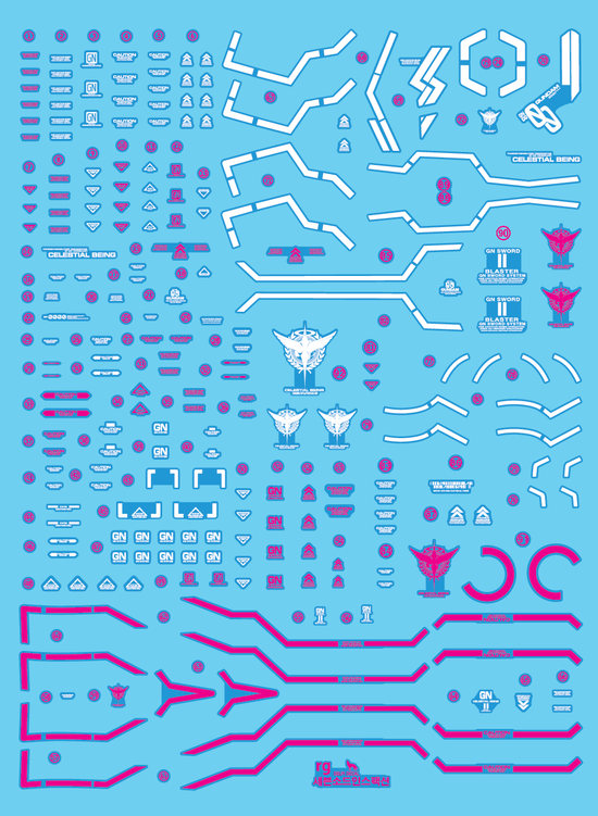 RG Seven Sword/G Inspection (Water Decal) (Trans-Am Light Color)