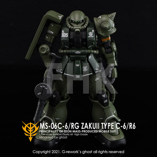 G-REWORK - [HG] GTO MS-06C/R6 Zaku II (Water Decal)